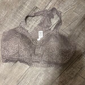Lace Halter Bralette - Gray Maurice’s